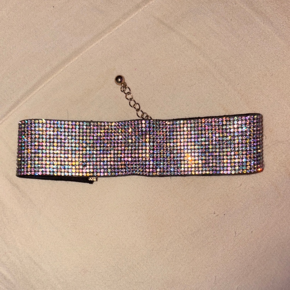 Multicolor Rhinestone Choker